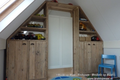 Krekt_op_Maat_kast_roomdevidor_saloondeuren_kinderkamer_kinderkast_steigerhout